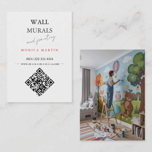 Mural Painter  Business Card (Front/Back)