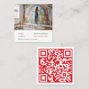 Mural Painter Square Business Card
