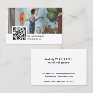 Mural wall painter business card