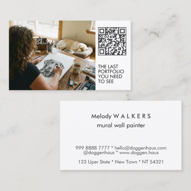Mural wall painter  business card (Front/Back)