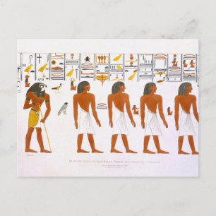 Murals from the Tombs of the Kings at Thebes, disc Postcard