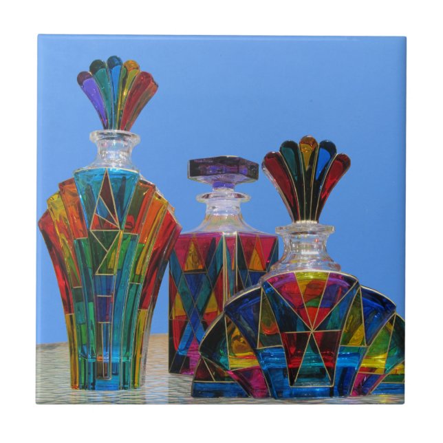 Murano Glass Decanters Ceramic Tile (Front)