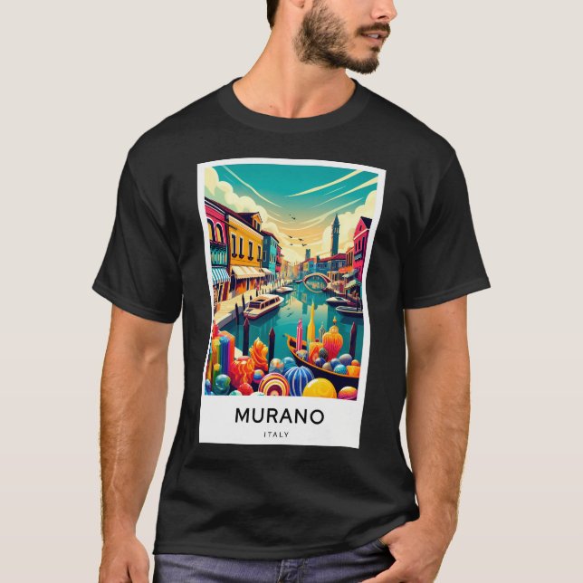 Murano Italy Digital Art Poster T-Shirt (Front)