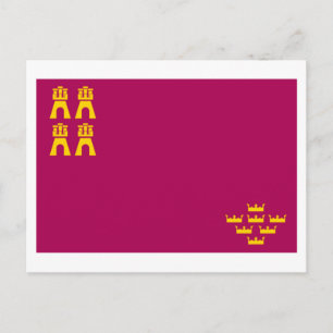 Murcia flag postcard