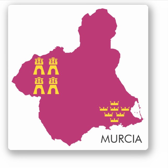 Murcia map/flag (Front)
