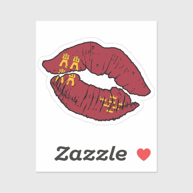 Murcia Murcian Lipstick Love Flag (Sheet)