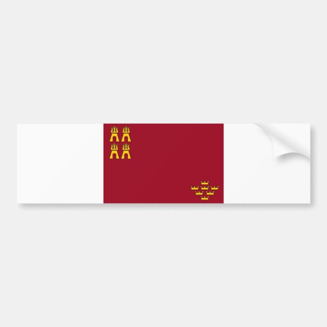 murcia region flag spain province bumper sticker (Front)