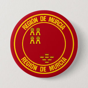 Murcia Round Emblem 7.5 Cm Round Badge