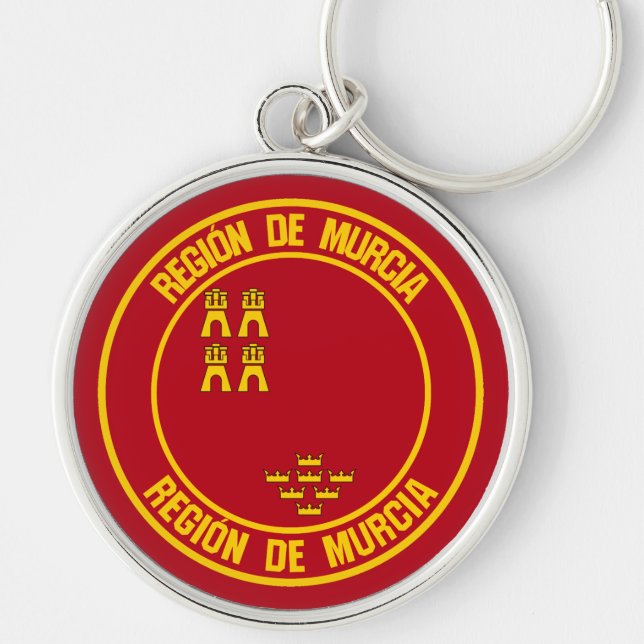 Murcia Round Emblem Key Ring (Front)