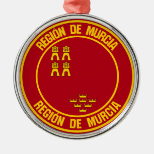 Murcia Round Emblem Metal Ornament