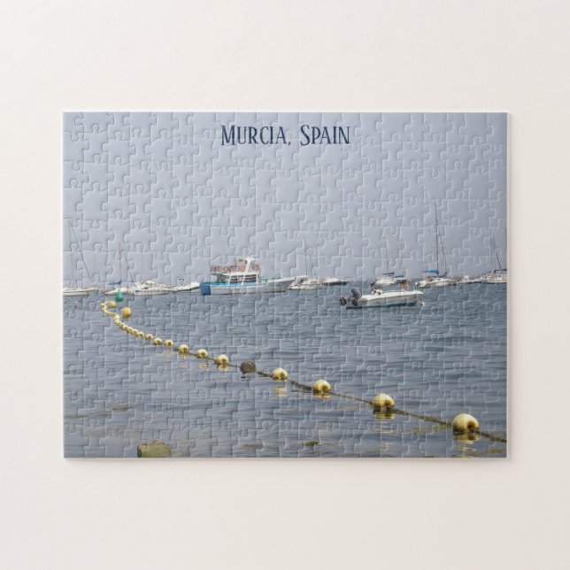 Murcia Spain yachts on the water Jigsaw Puzzle (Horizontal)