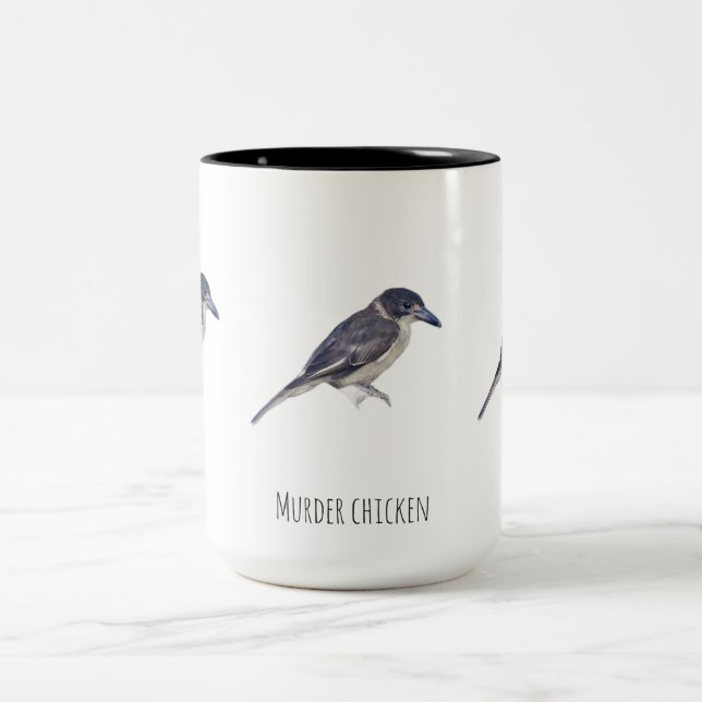 Murder chicken Two-Tone coffee mug (Center)