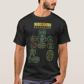 Murder Hobo Flowchart D20 Tabletop RPG Dragons Mem T-Shirt