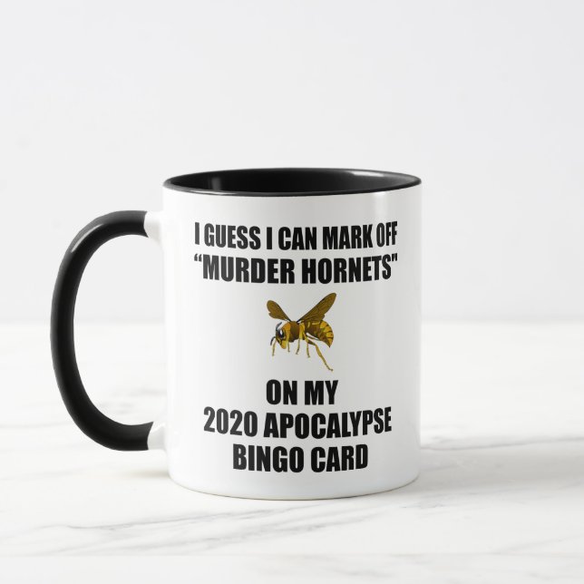 Murder Hornets 2020 Apocalypse Bingo Mug (Left)