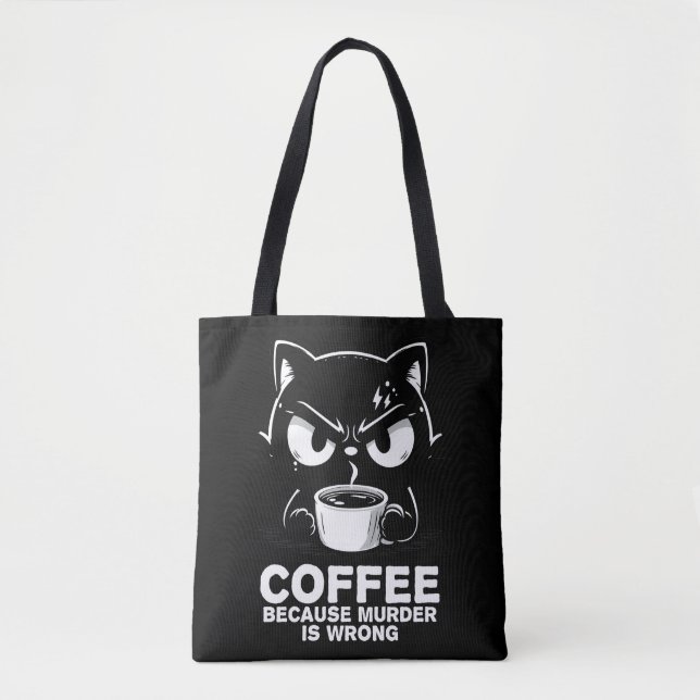 Murder is wrong tote bag (Front)
