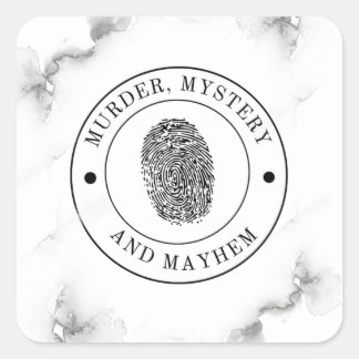 Murder Mystery and Mayhem  Square Sticker