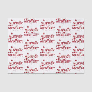 Murder mystery crime fan cold case blood wrapping  tissue paper