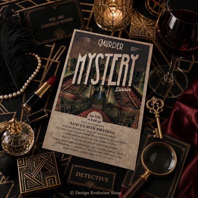 Murder Mystery Dinner Invitation (Creator Uploaded)