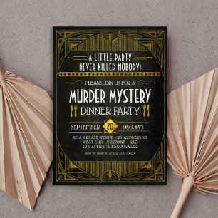 Murder Mystery Dinner Party Invitation