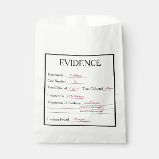 Murder Mystery Evidence Favour Bag