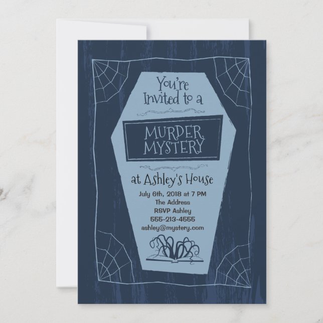 Murder Mystery - Invitation (Front)