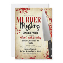 Murder Mystery Party Invitation