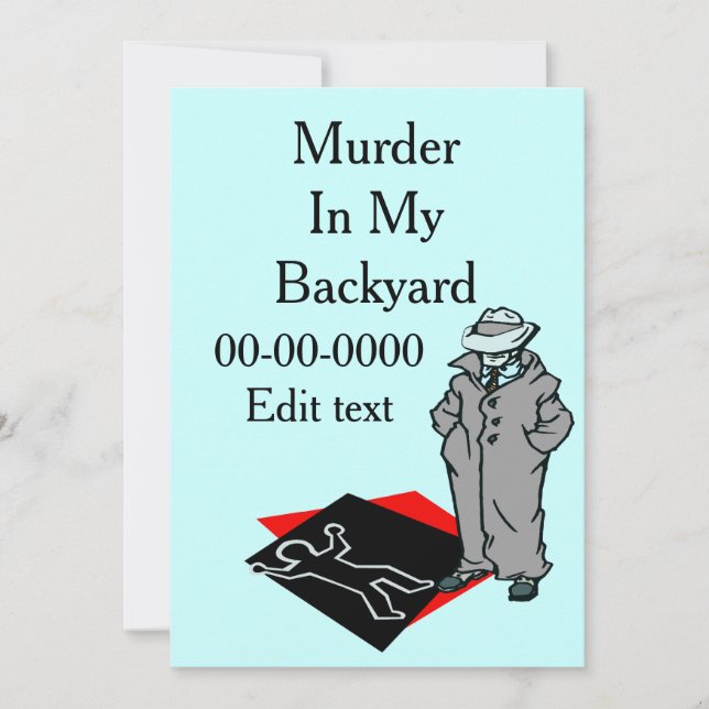 Murder Mystery PArty Invitation (Front)
