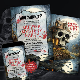 Murder Mystery Party Invitation