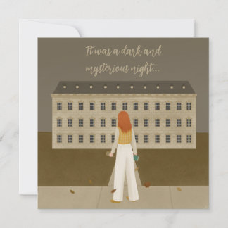 Murder Mystery Themed Party  Invitation