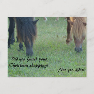 Murder ponies of Christmas cards and stamps