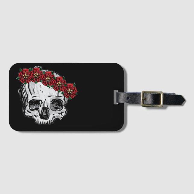 Murder Rose Luggage Tag (Front Horizontal)