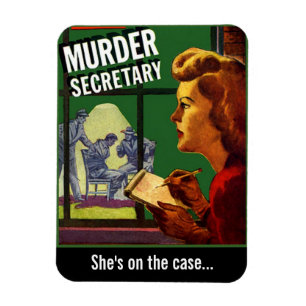 "Murder Secretary" Magnet