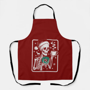 Murder Shows Friends Horror Tee Skeleton Christmas Apron