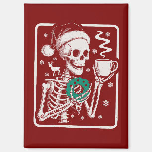 Murder Shows Friends Horror Tee Skeleton Christmas Magnet
