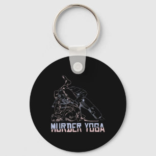 Murder Yoga Bjj Grapling Vintage Jujutsu Martial A Key Ring