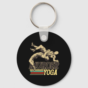 Murder Yoga Wrestling Grappling Wrestler Key Ring