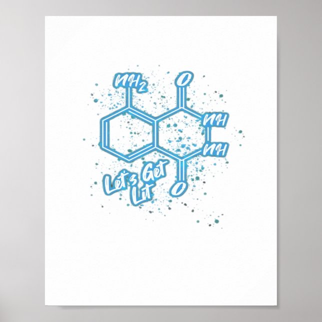 Murderino Crime Lover Luminol Let's Get Lit  Poster (Front)