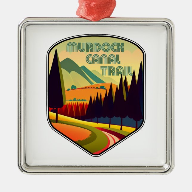 Murdock Canal Trail Utah Colours Metal Ornament (Front)