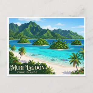 Muri Lagoon Rarotonga Cook Islands Postcard
