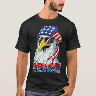 Murica Eagle Mullet American Usa Flag Sunglasses 4 T-Shirt