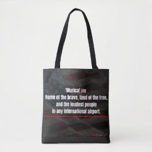 'Murica! Funny Patriotic Tote Bag - 250th