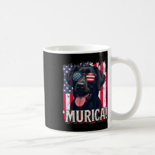 Murica Labrador Retriever 4th Of July American Fla Coffee Mug