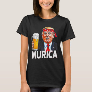 Murica Make Christmas Great Again Funny Trump Drin T-Shirt