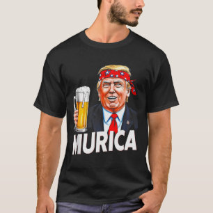 Murica Make Christmas Great Again Funny Trump Drin T-Shirt