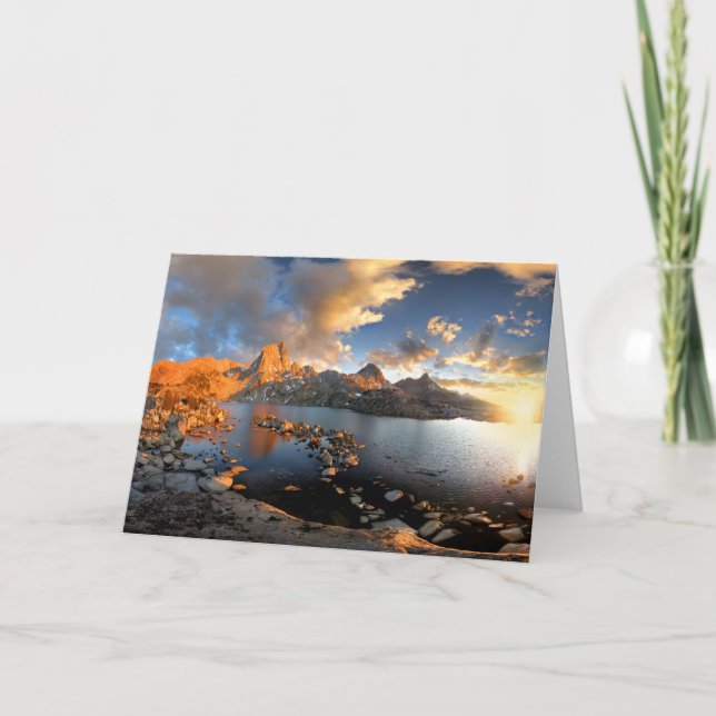 Murieal Lake Sunset 2 - Sierra Card (Front)