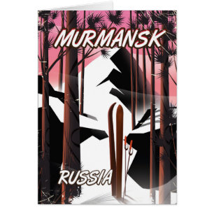 Murmansk Russian travel poster