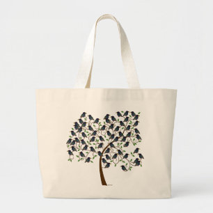 Murmuration of Starlings Large Tote Bag