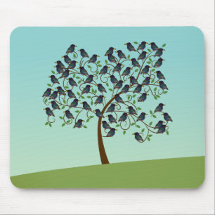 Murmuration of Starlings Mouse Pad
