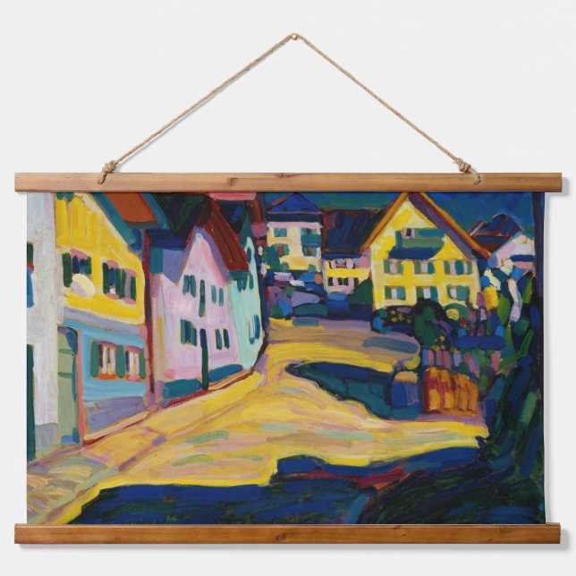 Murnau Burggrabenstrasse 1 - Wassily Kandinsky Hanging Tapestry (Front)