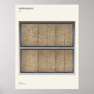 Muromachi Susuki Grass Art Poster